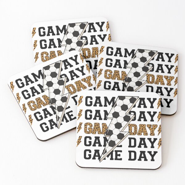 Item preview, Bold Game Day Lightning Soccer Design with Leopard Print Accent designed and sold by haitrieuic96.