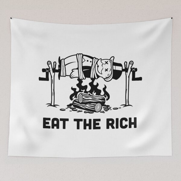 Item preview, Eat the Rich – Monopoly Man Parody designed and sold by Ren's Red.