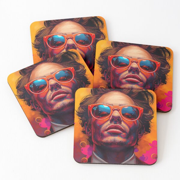 Item preview, Bold Abstract Portrait of Stylish Man in Sunglasses and Suit designed and sold by Art of Ngu.