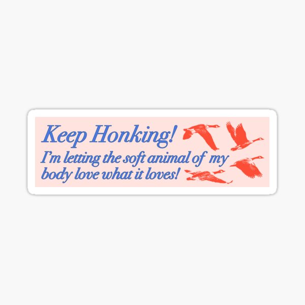 Item preview, Keep Honking! Wild Geese by Mary Oliver designed and sold by beansdesignco.