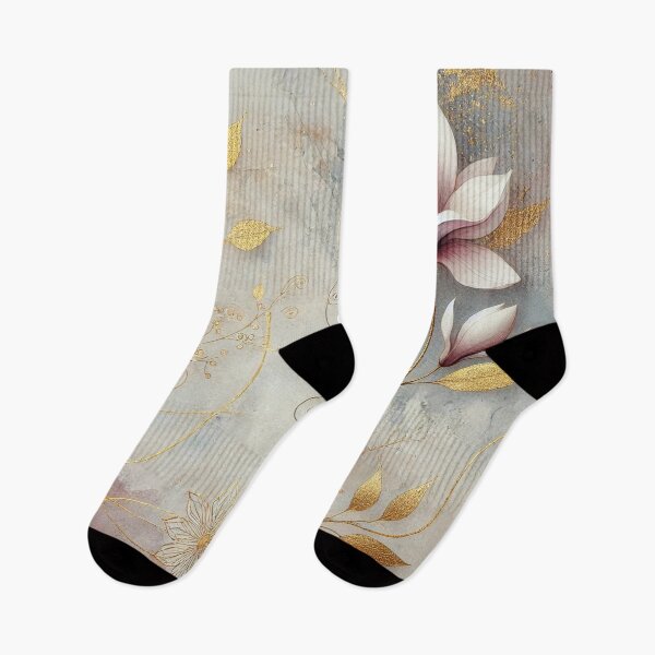 Item preview, Whispers of Golden Bloom Abstract Art Collection designed and sold by Dream Bloom Gallery.