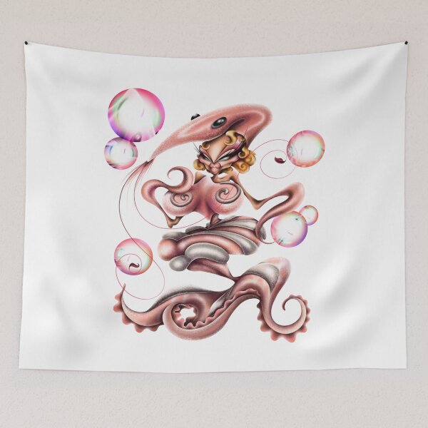 Item preview, Shrimp - Bubbles designed and sold by Qween Tulip Merch.