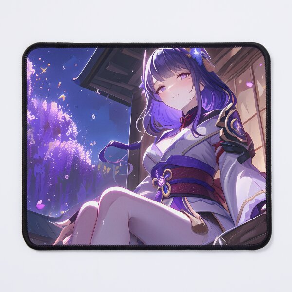 Item preview, Raiden Shogun Genshin Impact Game Moonlit Wisteria Eternity designed and sold by mildaclairmo.