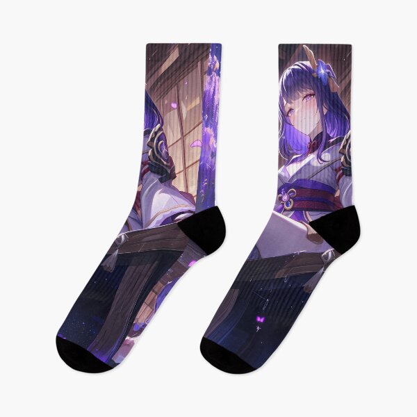 Item preview, Raiden Shogun Genshin Impact Game Moonlit Wisteria Eternity designed and sold by mildaclairmo.