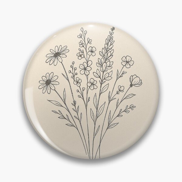 Item preview, Hand-Drawn Wildflower Bouquet designed and sold by CyangProduct.