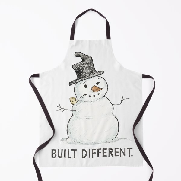 Item preview, Built Different Funny Snowman Sketch Christmas T- Shirt designed and sold by BambaKchula.