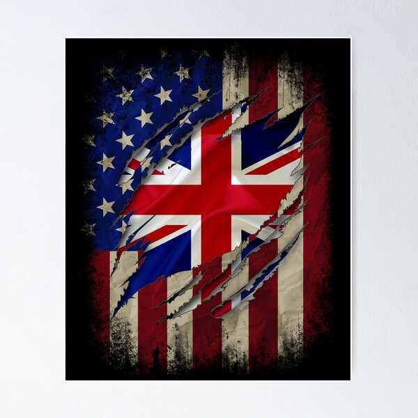 Item preview, British English American Flag British Roots Family Heritage Gifts designed and sold by Shoppy  Vista.