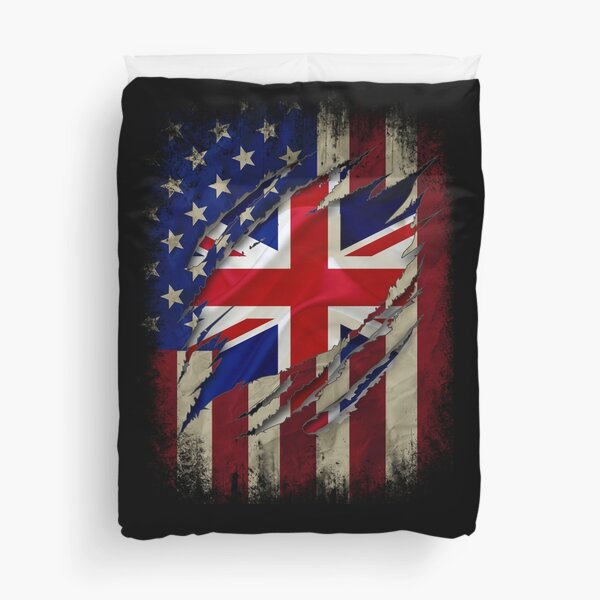 Funda nórdica «British American American Flag British Roots Family Heritage de vince58 | Redbubble