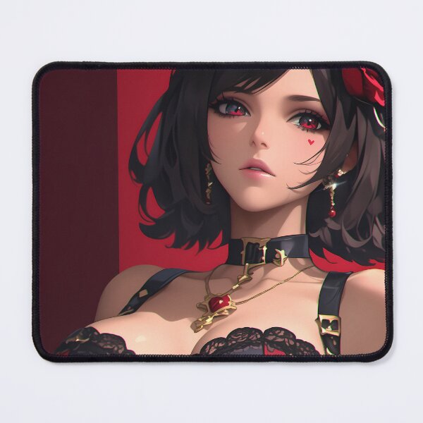 Item preview, Anime Girl Crimson Gothic Countess Radiates Seductive Dark Romantic Elegance designed and sold by juniorcastros.