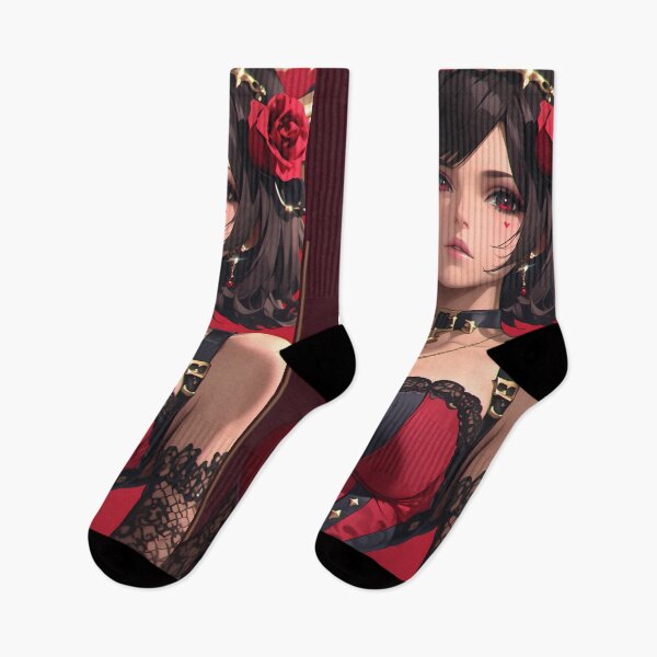 Item preview, Anime Girl Crimson Gothic Countess Radiates Seductive Dark Romantic Elegance designed and sold by juniorcastros.
