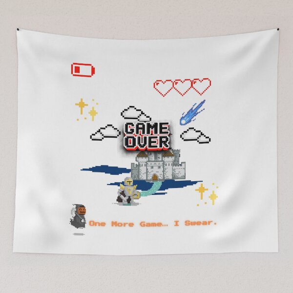 Item preview, GAME OVER – Retro Pixel Art Gamer Design | Low Battery, Dead Knight, Addicted Life designed and sold by Hyper3Design.