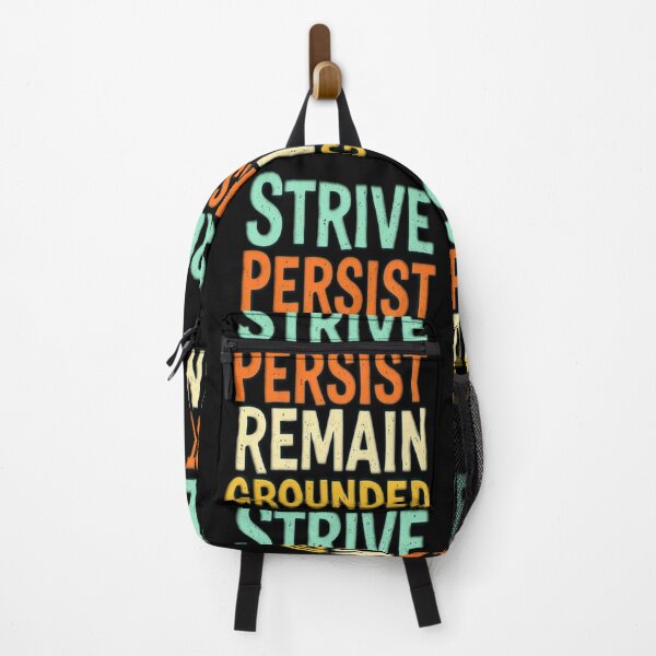 Item preview, Motivational Cultural Mindset STRIVE PERSIST REMAIN GROUNDED! designed and sold by Giulivo Store Graphic.