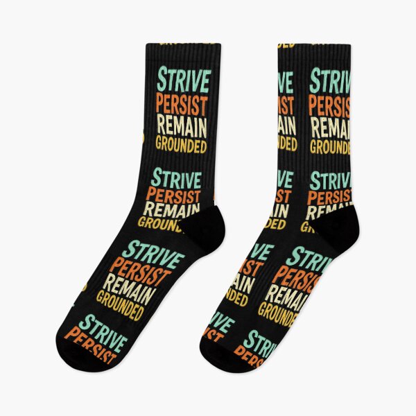 Item preview, Motivational Cultural Mindset STRIVE PERSIST REMAIN GROUNDED! designed and sold by Giulivo Store Graphic.