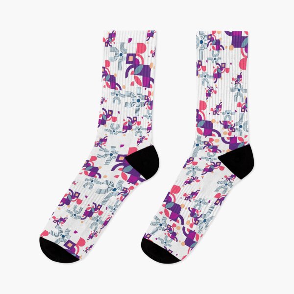 Item preview, Colorful Abstract Geometric Pattern with Curves designed and sold by Verve Studio.