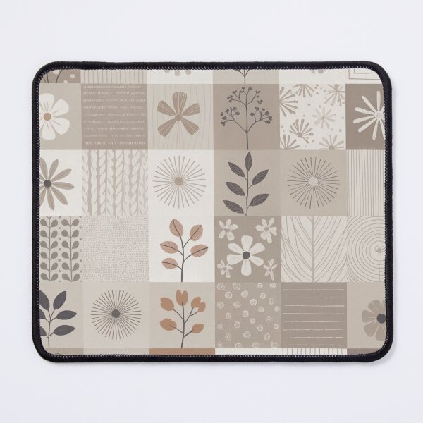 Artikelvorschau, Japandi Blumen Patchwork Nahtloses Muster entworfen und verkauft von ORA_ORA.
