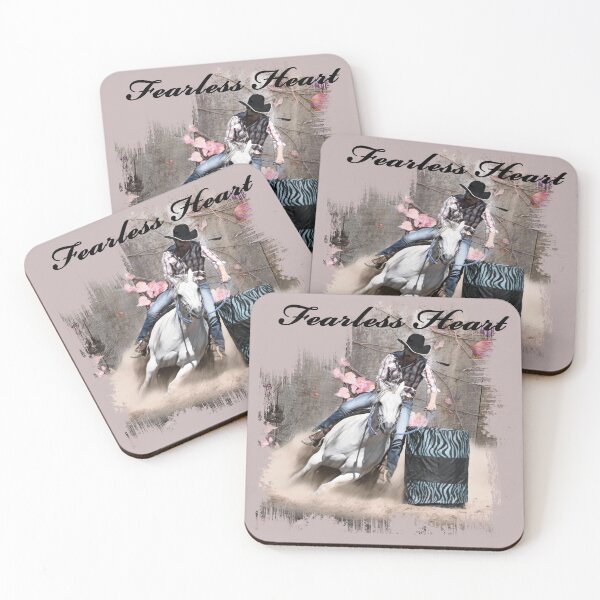 Item preview, BARREL RACER QUOTE, FEARLESS HEART, AWESOME ART FOR EVERYTHING designed and sold by Barbara Jean Photo Art And Design.