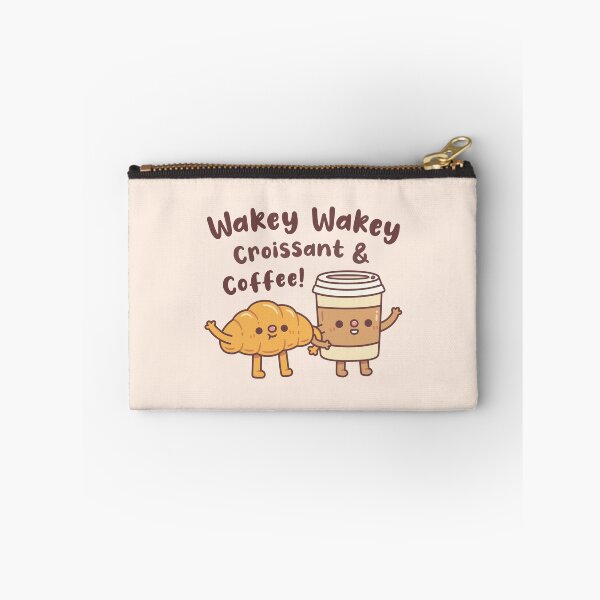 Item preview, Cute Wakey Wakey Croissant And Coffee designed and sold by rustydoodle.