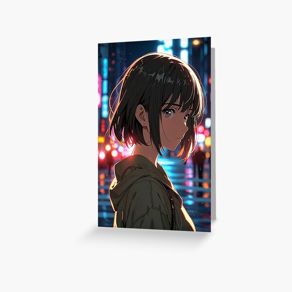 Item preview, thoughtful anime girl designed and sold by elvisart25.