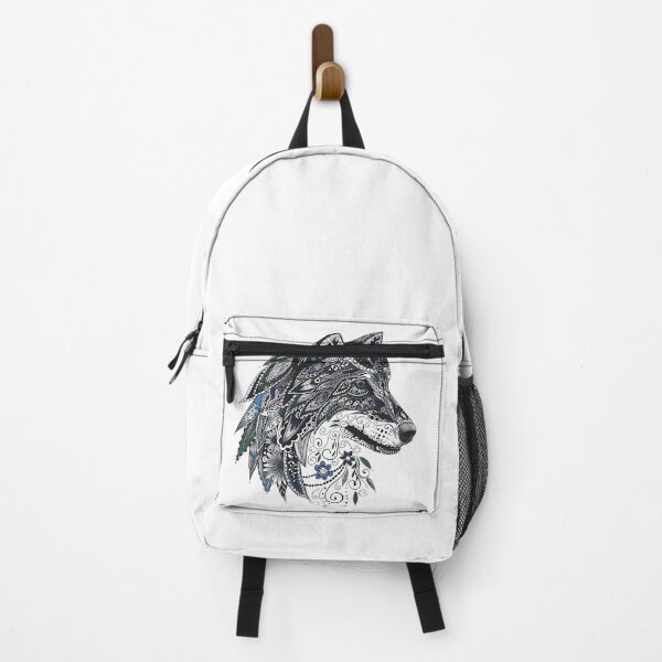 Artikelvorschau, Zentangle Wolf entworfen und verkauft von Cora Worthington Art.