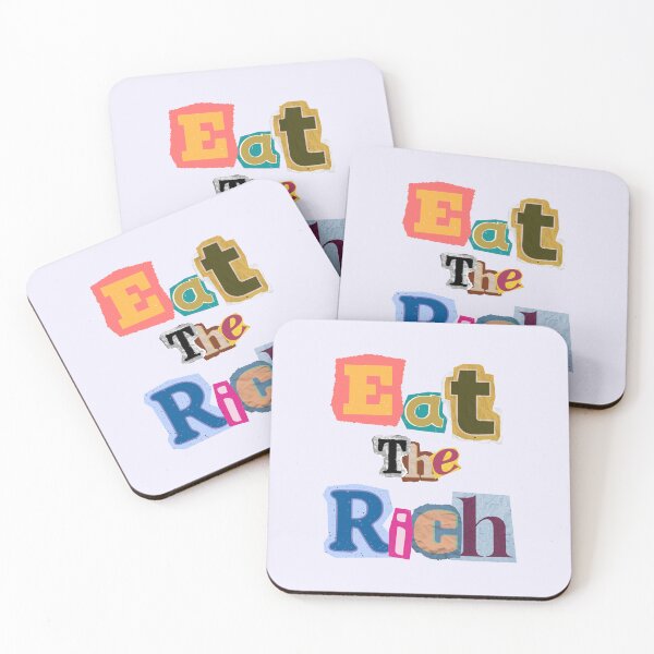 Item preview, Eat the Rich – Ransom-Style Cutout Letters Design designed and sold by Ren's Red.