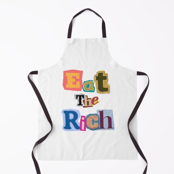 Artikelvorschau, Eat the Rich – Ausgeschnittenes Buchstabendesign im Ransom-Stil entworfen und verkauft von Ren's Red.
