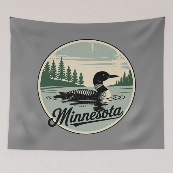 Item preview, Minnesota — Loon on the Water designed and sold by Waconia Design Co..