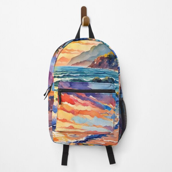 Item preview, Colorful Sunset Over Coastal Ocean Mountain designed and sold by Uniquely Yours.