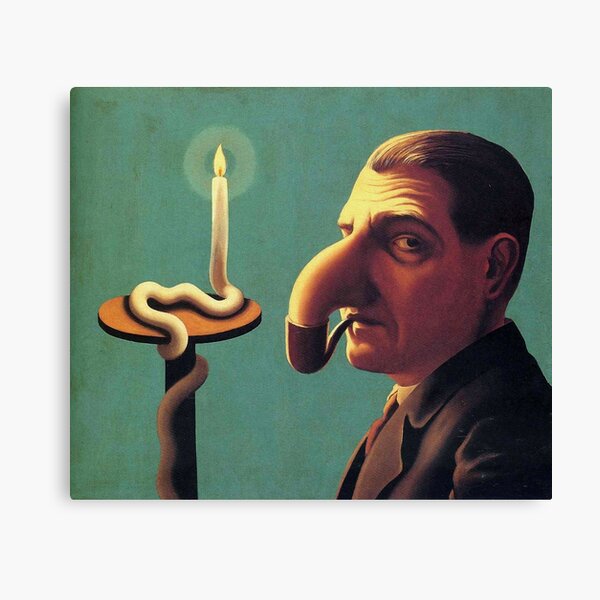 philosopher's lamp rené Magritte lampe philosophale Impression sur toile
