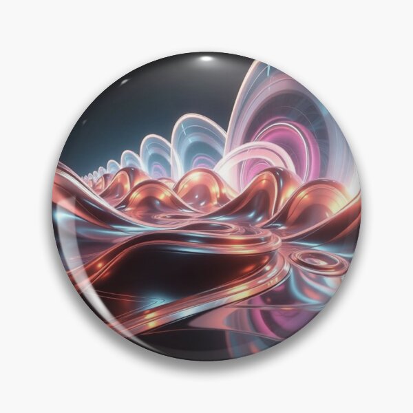Item preview, NeoLume Drift – Futuristic Liquid Wave in Neon Chrome and Glowing Light designed and sold by Harmonic_Layers.