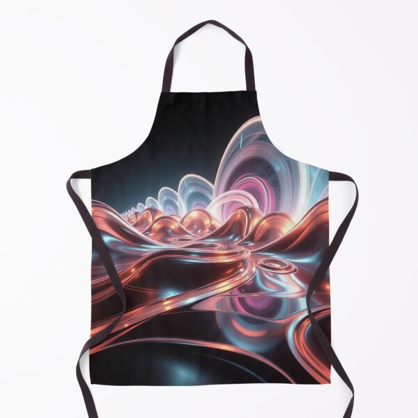 Item preview, NeoLume Drift – Futuristic Liquid Wave in Neon Chrome and Glowing Light designed and sold by Harmonic_Layers.