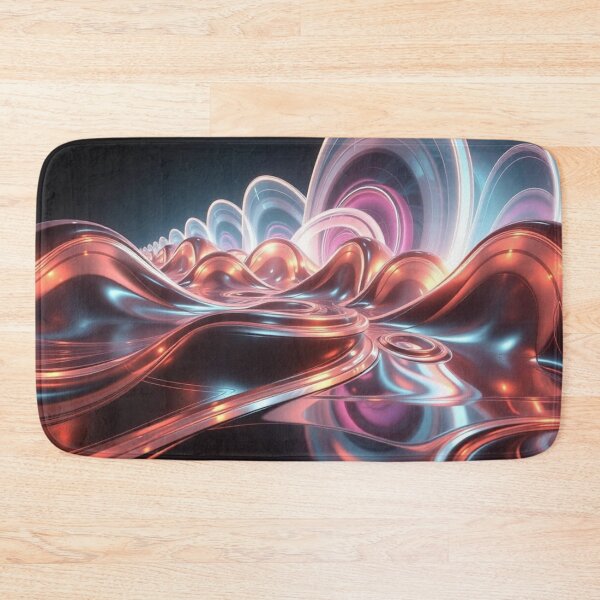 Item preview, NeoLume Drift – Futuristic Liquid Wave in Neon Chrome and Glowing Light designed and sold by Harmonic_Layers.
