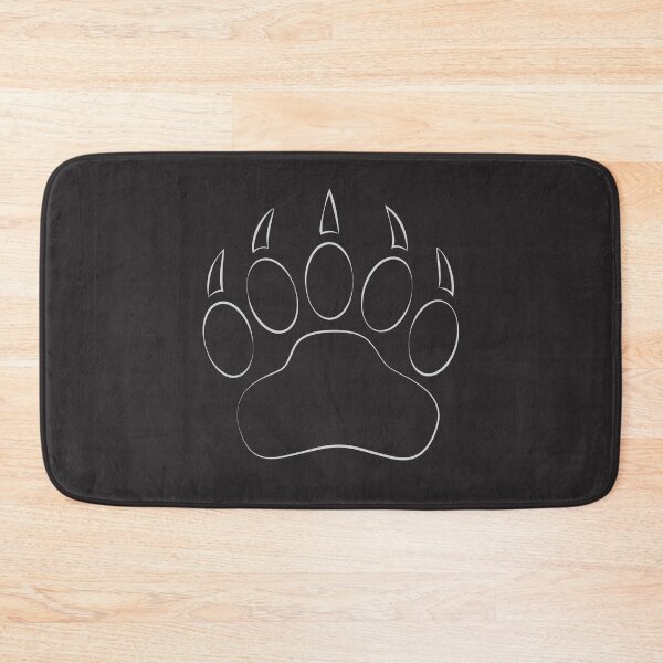 Item preview, Minimalist Bear Paw Print Outline Art designed and sold by cuttothechase09.