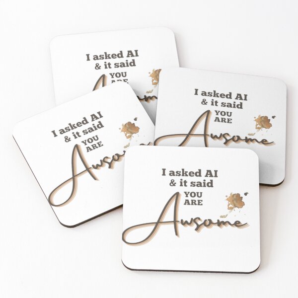 Item preview, I Asked AI – You Are Awesome T-Shirt designed and sold by Neda1982.