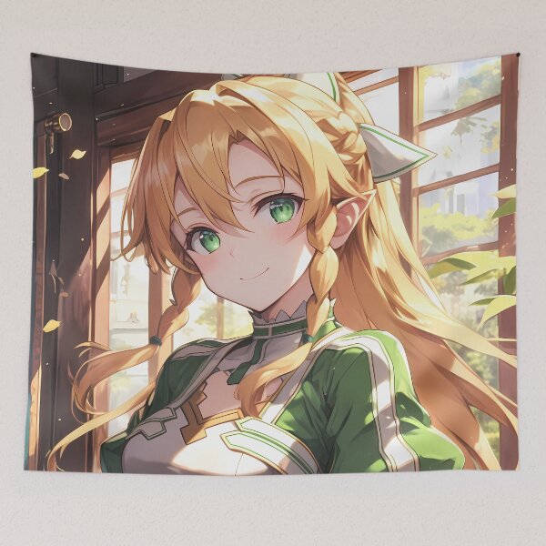 Aperçu de l'œuvre Leafa Serene Green Sword Art Online Anime Cherry Blossom créée et vendue par juniorcastros.