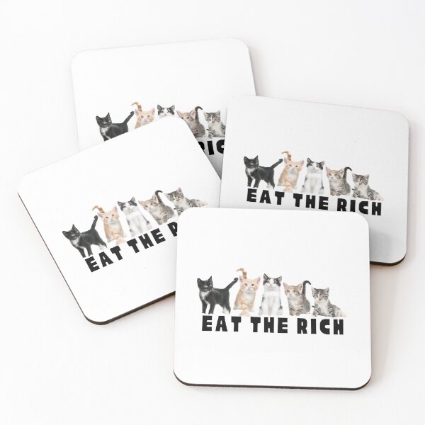 Item preview, Eat the Rich (Kittens Edition) – Cute but Revolutionary designed and sold by Ren's Red.