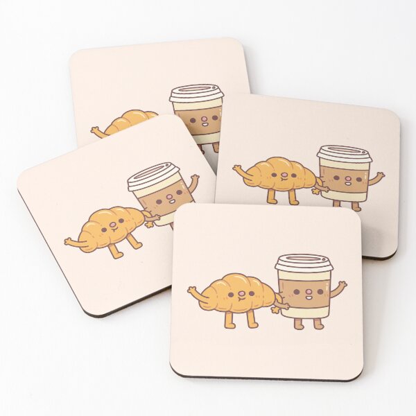 Item preview, Cute Croissant And Coffee designed and sold by rustydoodle.