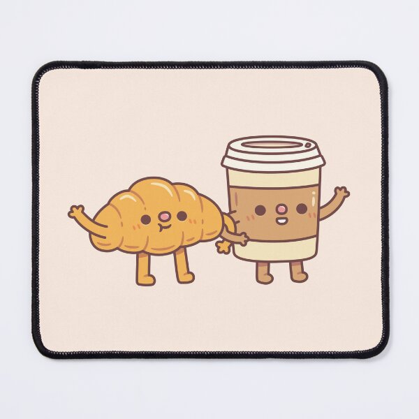 Item preview, Cute Croissant And Coffee designed and sold by rustydoodle.