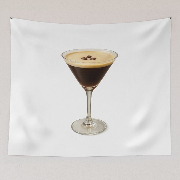 Item preview, Realistic Digital Espresso Cocktail Glass Drawing designed and sold by visualvibesss.