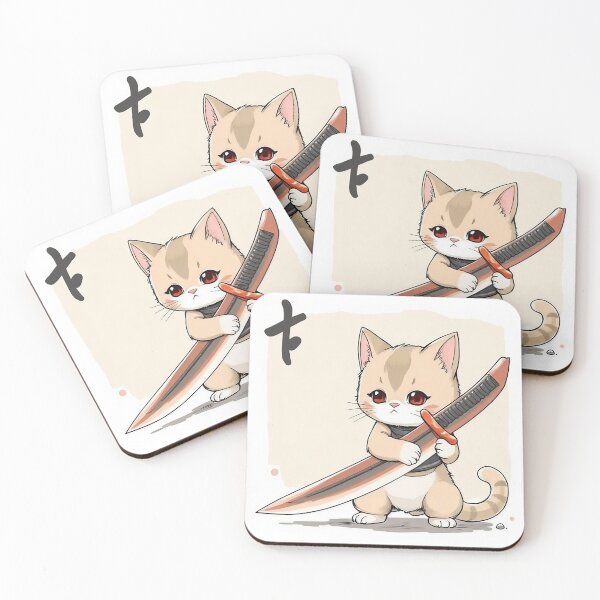 Item preview, Japanese Samurai Cat designed and sold by CoolDuck69.