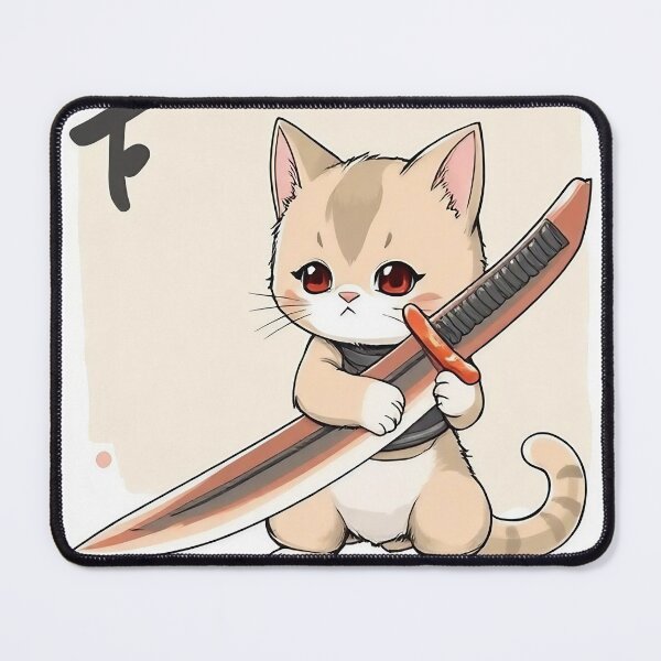 Item preview, Japanese Samurai Cat designed and sold by CoolDuck69.