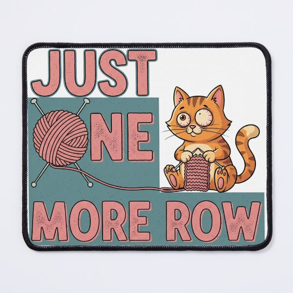 Item preview, Just One More Row designed and sold by KnotYourGuru.