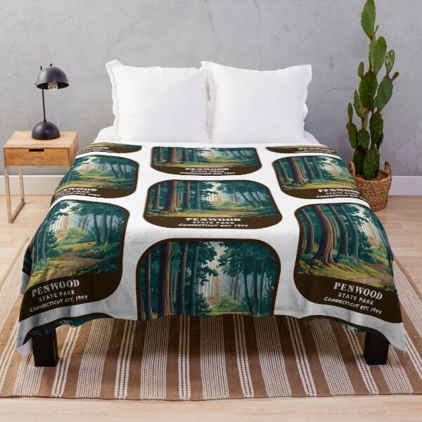 Item preview, Vintage Penwood State Park (Connecticut State Park) designed and sold by RabbitK.