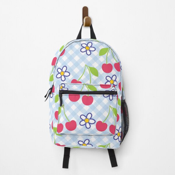 Item preview, Cherry Daisy Gingham Pattern – Cute Retro Picnic Seamless Design designed and sold by Maussa Ivimas.