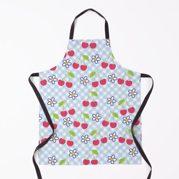 Item preview, Cherry Daisy Gingham Pattern – Cute Retro Picnic Seamless Design designed and sold by Maussa Ivimas.