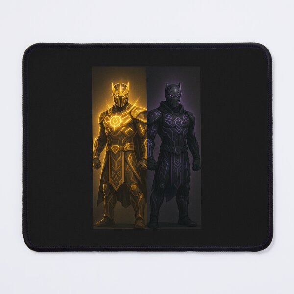 Item preview, Futuristic Warrior Showdown: Golden Guardian vs. Shadow Panther designed and sold by psgaming.