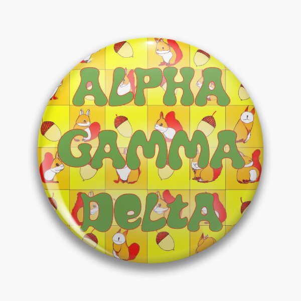Item preview, Alpha Gam Squirrel Check designed and sold by KLF Creative.