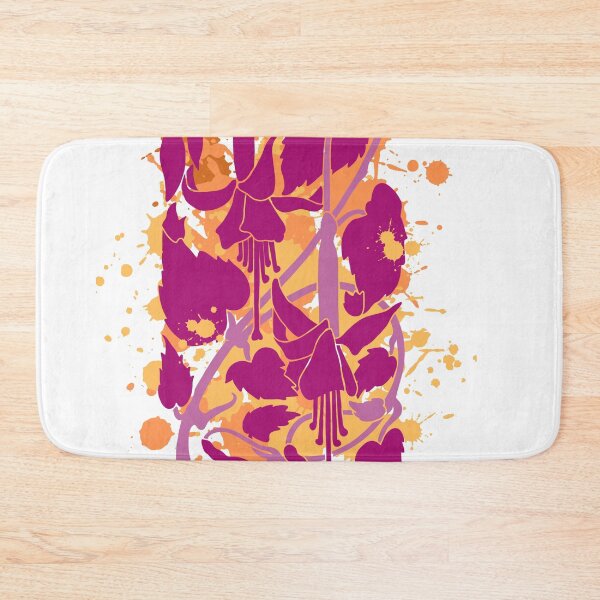 Item preview, Flowers Splash of Pink and Orange Colour Hot Pink Orange flowers pattern, designed and sold by Bert Englefield.