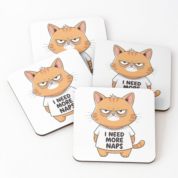 Item preview, Just Grumpy - Classic Grumpy Cat Art Print designed and sold by FreshPrintCo.