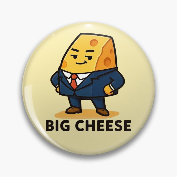 Item preview, Big Cheese - Confident Business Cheese Idiom designed and sold by Myra365Art.