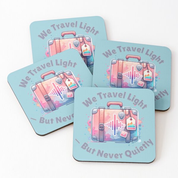 Item preview, We Travel Light — But Never Quietly | Bestie Travel Shirt designed and sold by PIXelayDesigns.